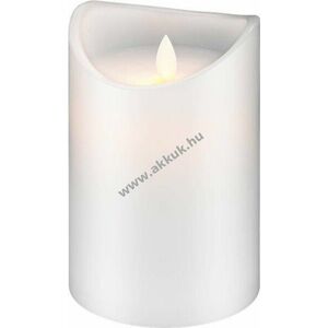 Goobay LED valódi viasz gyertya fehér 10x15cm időzítő 3xAA - A készlet erejéig kép