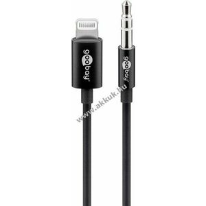 Goobay Lightning audio kábel Apple kompatibilis 3, 5mm 1m fekete kép