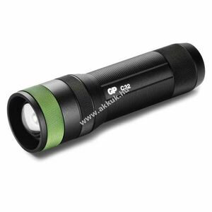 GP Discovery C32 AF zseblámpa fekete 300lumenes + 3db LR03 GP Ultra elem kép