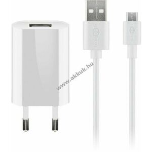 Goobay 5W Micro-USB hálózati töltő 1m kábel fehér kép