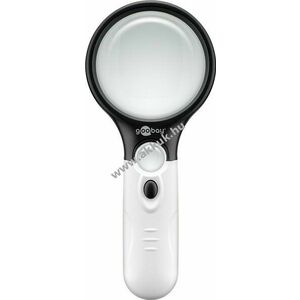 Goobay LED olvasó nagyító 75mm 1, 75x és 22mm 12, 25x 3xAAA (mikro) elemmel működik ami nem tartozék kép