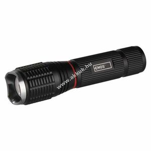 Fém LED-es zseblámpa, 5W + 3W COB, 3db AAA elem, FÓKUSZ, 230 lm kép