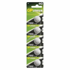 GP lithium gombelem CR2032 5db/csomag kép