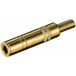 Goobay 6, 35mm jack aljzat 3 pólusú sztereó forrasztható vergoldozott kép