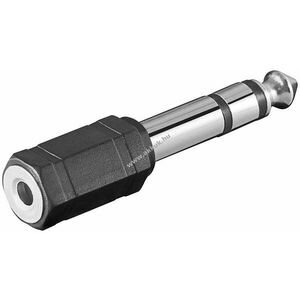 Goobay fejhallgató adapter 6, 35mm jack dugó 3, 5mm jack aljzat 3-pólusú sztereó kép