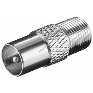 Goobay F aljzat > koax dugó adapter cink kép