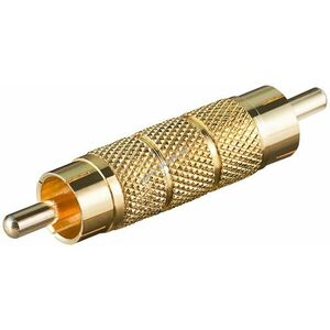 Goobay RCA (cinch) adapter aranyozott kivitel RCA (cinch)-dugó > RCA (cinch)-dugó kép