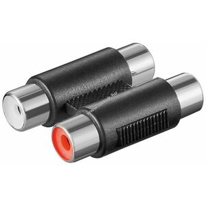 Goobay kétutas RCA (cinch) adapter 2x RCA (cinch) aljzat nikkelezett érintkezőkkel kép