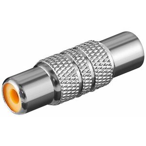 Goobay fém RCA (cinch)-kupplung 1x RCA (cinch) aljzat - 1x RCA (cinch) aljzat kép