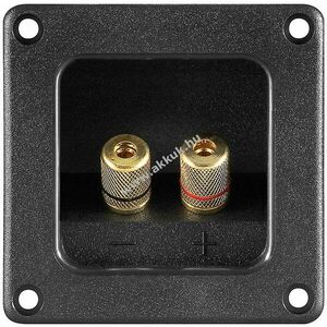 Goobay 2-pólusú hangszóró terminál beépíthető 75, 9x75, 9mm kép