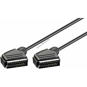 Goobay SCART összekötő kábel 21 tűs SCART csatlakozó - 21 tűs SCART csatlakozó 0, 6m nikkelezett kép