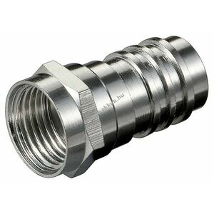 Goobay krimp F-csatlakozó 7, 0mm cink ház nikkel érintkezők kép