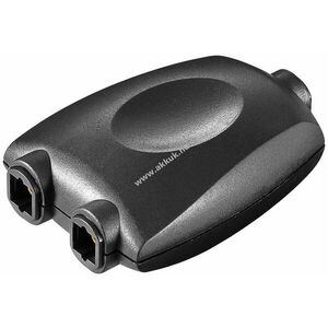 Goobay TOSLINK optikai audio elosztó 1 bemenet 2 kimenet fekete kép
