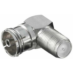 Goobay szögadapter F-aljzat > koax-aljzat 90° cink kép