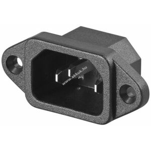 Goobay C14 beépíthető IEC csatlakozó 3 pólusú 250V 10A forrasztható (VDE) kép