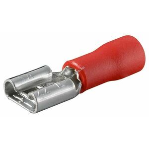 Goobay Tools lapos csatlakozó hüvely piros 6, 4mmx0, 8mm 10A-ig 100db/csomag kép