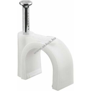 Goobay kábelbilincs 12mm fehér 100db/csomag kép