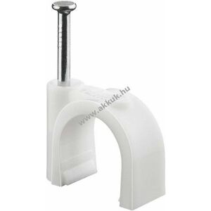 Goobay szeges kábelbilincs 14mm fehér 100db/csomag kép