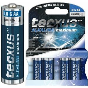 Tecxus LR6/AA Mignon ceruza 1, 5V 4db/csomag alkáli-mangán kép