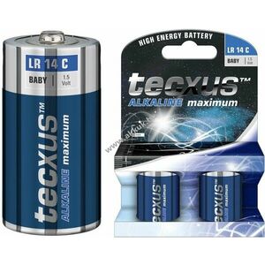 Tecxus LR14 C (bébi méret) elem 1, 5V 2db/csomag alkáli-mangán kép