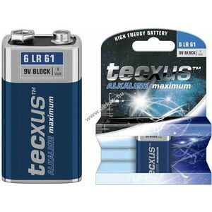 Tecxus 6LR61/6LP3146 9V blokk elem 1db/csomag alkáli-mangán kép