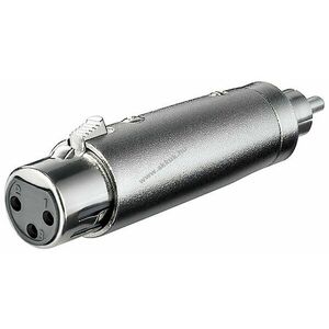Goobay XLR adapter XLR aljzat (3 tűs) RCA (cinch) dugó kép