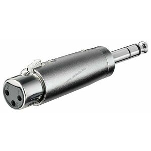 Goobay XLR adapter 1x XLR aljzat 3-pólusú > 1x 6, 35mm jack dugó 4-pólusú sztereó kép