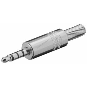 Goobay 3, 5mm 4-pólusú sztereó jack csatlakozó forrasztható kép