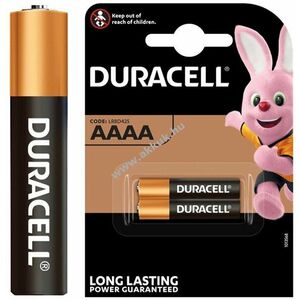 Duracell LR61/AAAA (Mini) (MN2500) elem 1, 5V 2db/csomag alkáli-mangán kép