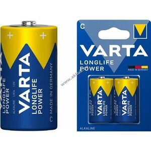 Varta 4914 C (bébi méret) 1, 5V 2db/csomag alkáli-mangán kép