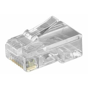 Goobay RJ45 8P8C 8 pólusú árnyékolatlan telefon csatlakozó krimpelhető kép
