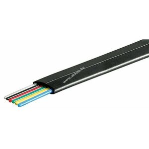 Goobay lapos telefonkábel 6-adrig 100m AWG30 CU fekete kép