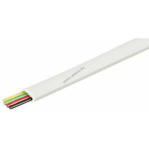 Goobay 4-eres lapos telefonkábel 100m AWG30 CU fehér kép