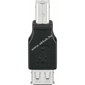 Goobay USB-A-USB-B adapter fekete 2, 5W 0, 5A 480Mbit/s USB 2.0 kép
