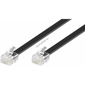 Goobay RJ12 modulkábel 6P6C-6P6C CCA 3m aranyozott érintkezők kép