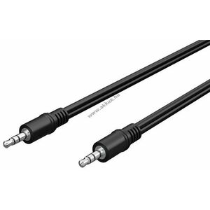 Goobay AUX 3, 5mm sztereó lapos kábel 3-pólusú jack-jack 5m fekete kép
