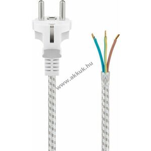 Goobay hőálló védőérintkezős kábel 3m 3x0, 75mm² Hybrid dugó (Typ E/F CEE 7/7) nyitott végekkel kép