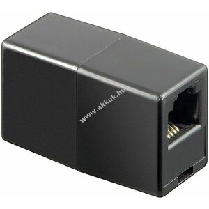 Goobay Telefon adapter RJ11/RJ14 aljzat (6P4C) > RJ11/RJ14 aljzat (6P4C) fekete kép