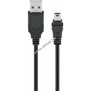 Goobay USB-A Mini-B kábel 1, 8m fekete 2, 5W 0, 5A 480Mbit/s USB2.0 kép