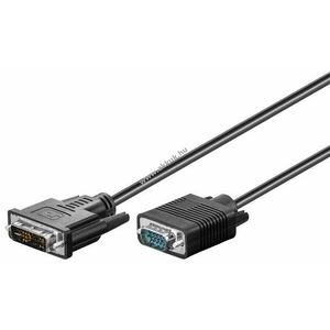 Goobay DVI-A/VGA Full HD kábel 2m nikkel bevonatú DVI-A (12+5 tű) - VGA (15 tű) kép