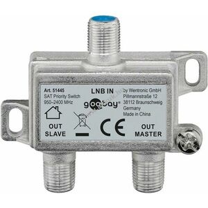 Goobay SAT prioritás elosztó 1 LNB 2 SAT vevőhöz DiSEqC 950MHz-2400MHz kép