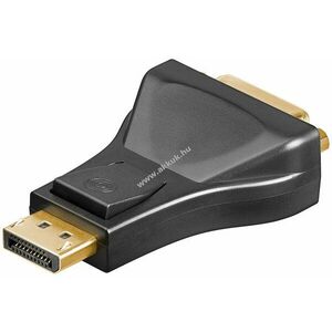 Goobay DisplayPort dugó > DVI-I aljzat Dual-Link (24+5 pin) adapter 1.1 fekete kép