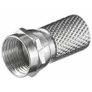 Goobay csavarható F-csatlakozó 7, 0mm cink ház nikkelezett érintkezők kép