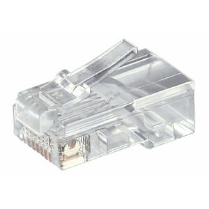 Goobay RJ45 (8P8C) árnyékolatlan Western csatlakozó kerek telefonkábelek krimpeléséhez kép