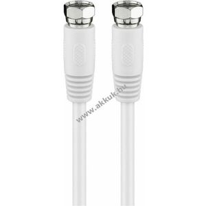 Goobay SAT antennakábel 80dB dupla árnyékolás teljesen árnyékolt F-csatlakozó > F-csatlakozó 0, 5m kép