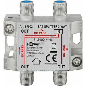 Goobay SAT elosztó 3 csatlakozós 5 MHz - 2400 MHz kép
