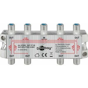 Goobay SAT elosztó 8 csatlakozós 5 MHz - 2400 MHz kép
