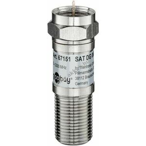 Goobay SAT csillapító 6dB F-dugó - F-aljzat 75Ohm 5MHz-2300MHz DC-átvezetés kép