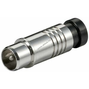 Goobay koaxiális kompressziós adapter fém F-csatlakozó kép