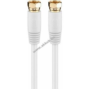 Goobay SAT antennakábel 80dB dupla árnyékolás teljesen árnyékolt F-dugó>F-dugó 5m kép
